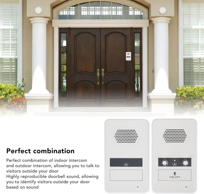 Estink Long Range Two Way Home Intercom System Window Intercom with Adjustable Speaker 656ft Extended Range for Houses Offices Stores Banks - Image 3